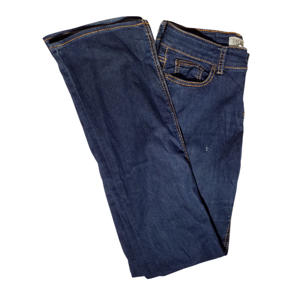 BKE Dakota Boot Cut Jeans Women’s 26L Dark Wash Stretch Denim - Picture 2 of 8